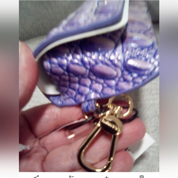 Brahmins Lavender Leather Sunglasses Holder - Picture 3 of 5